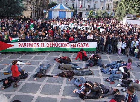 El 18 de enero Santander se manifestó pidiendo un alto al genocidio en Gaza y Radio Altamira estuvo allí