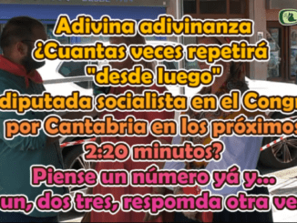 Adivina adivinanza ¿cuantas veces repite una diputada en el Congreso «desde luego» en 2:20 minutos?