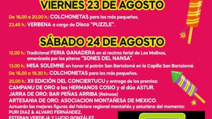 Eventos de la tercera semana de agosto