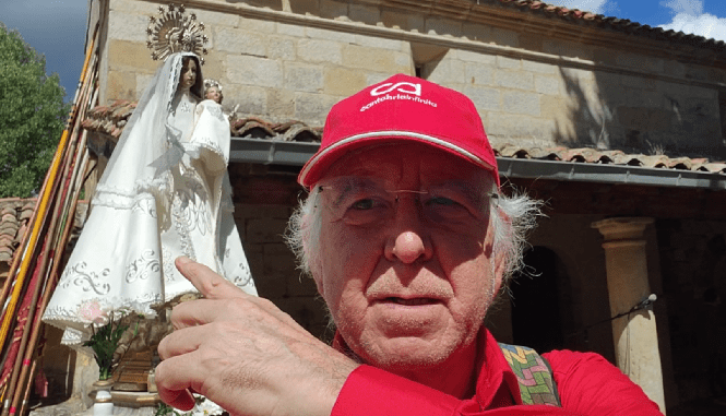 Los Pendones de León desfilaron en Polientes en la celebración del Día de la Virgen de la Velilla (+ video)