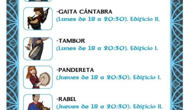 La Escuela de Música Tradicional de Santander comienza en noviembre.