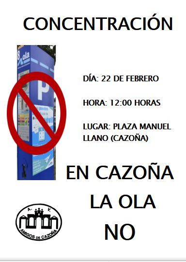 La Asociación de Vecinos Amigos de Cazoña convoca una concentración