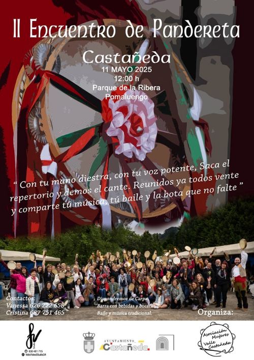 Domingo 11 de mayo, 12.00 II Encuentro de pandereta de Castañeda