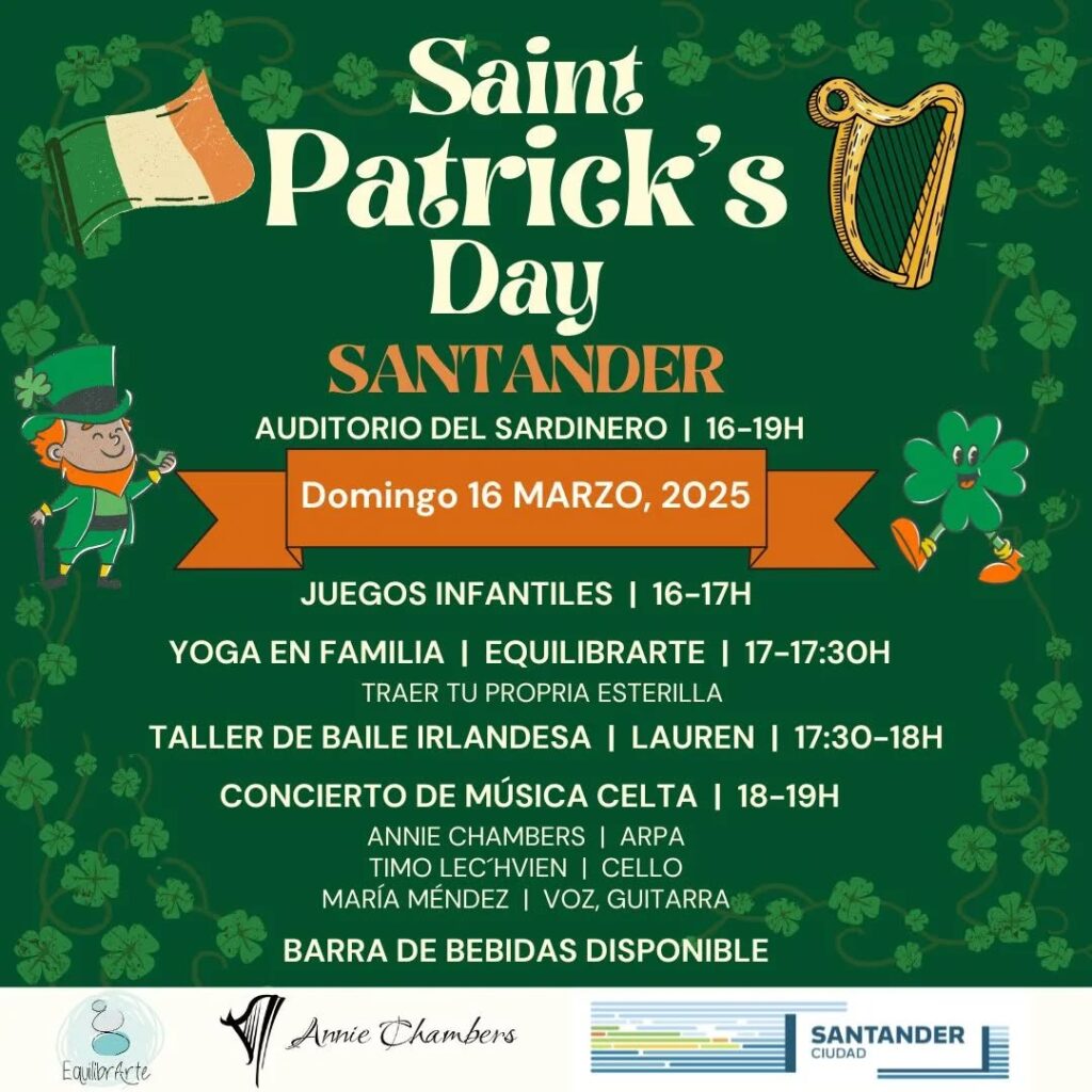 Domingo 16 de marzo, 16.00. San Patricio en Santander.