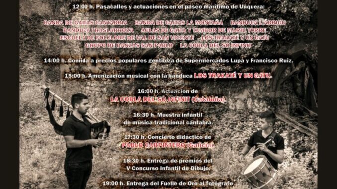 Domingo 8 de junio Fiesta de la Gaita Cántabra en Unquera