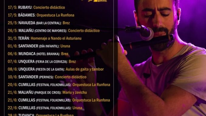 Agenda de Mariu Torre para mayo y junio