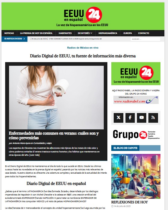 El GRUPO 24 HORAS lanza un nuevo digital en los EEUU