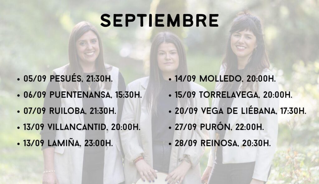 Pandereteras de Ruente en Septiembre Pandereteras de Ruente en Septiembre