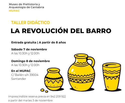 El MUPAC organiza un taller infantil de cerámica para descubrir cómo se trabajaba la arcilla en el Neolítico